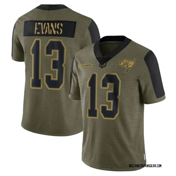 NFL_Jerseys Jersey Tampa''Bay''Buccaneers''#12 Tom Brady 14 Chris Godwin 45  Devin White Custom Women ''NFL''Olive Gold Salute To Service 